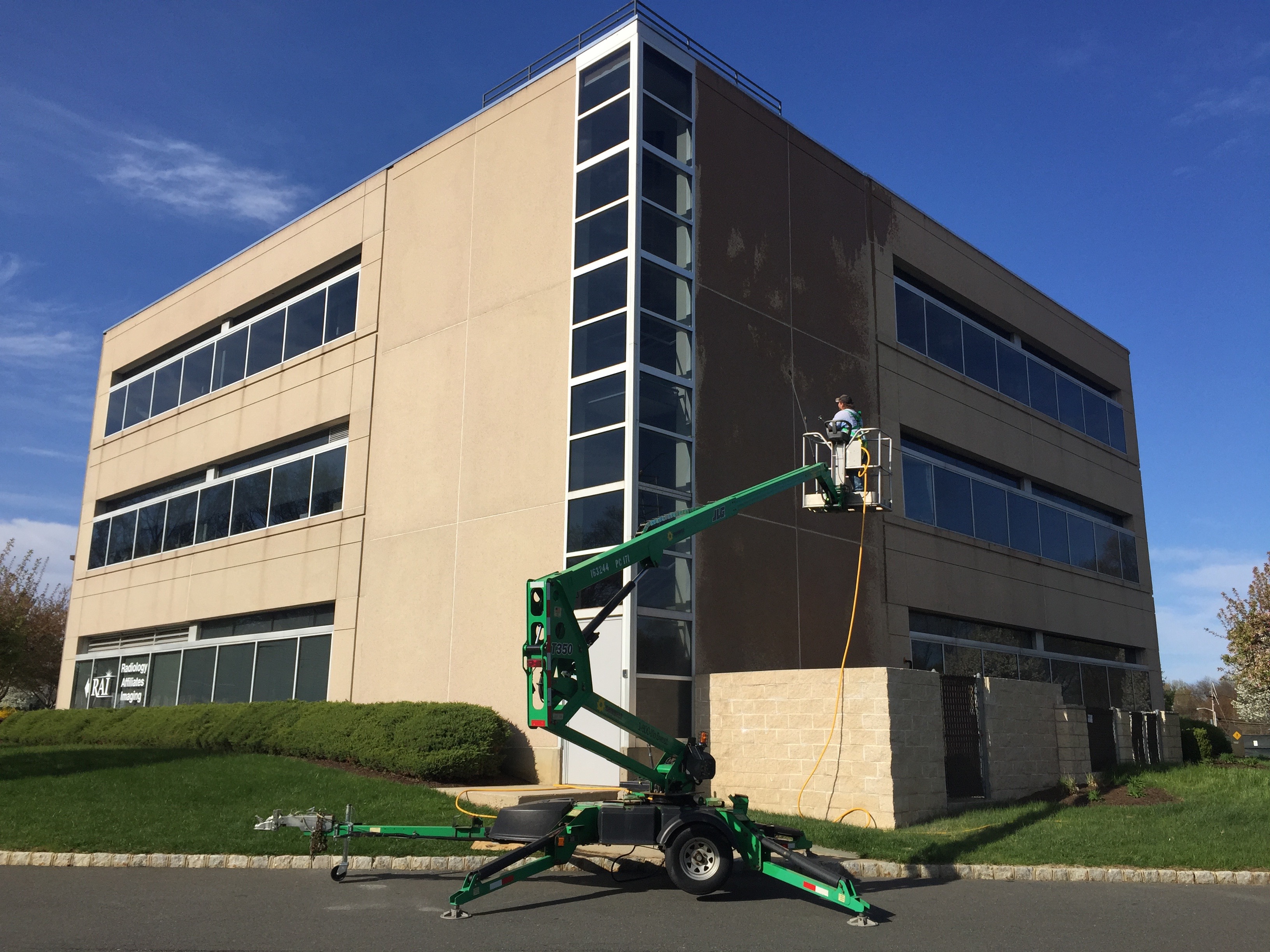 Commercial Building Soft Wash Treatment in NJ